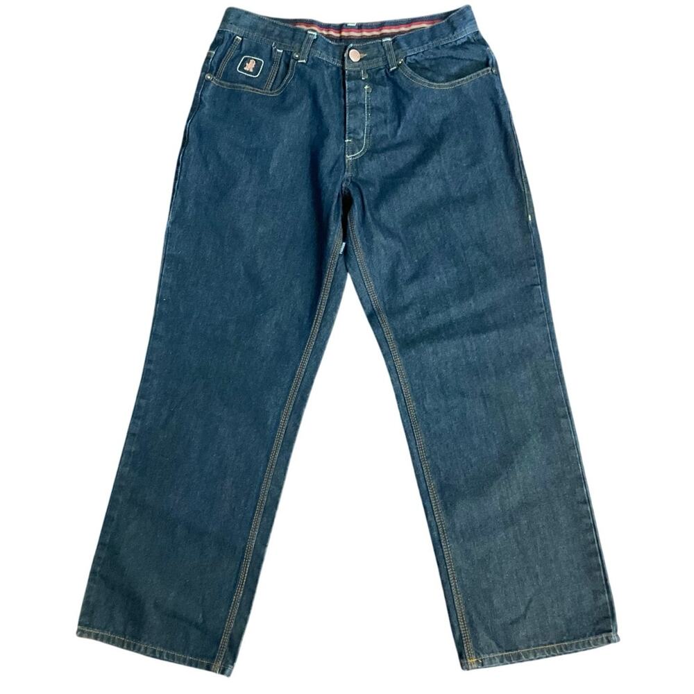 Parish Nation Men’s 36 Dark Wash Straight Leg Jeans Workwear Carpenter Denim